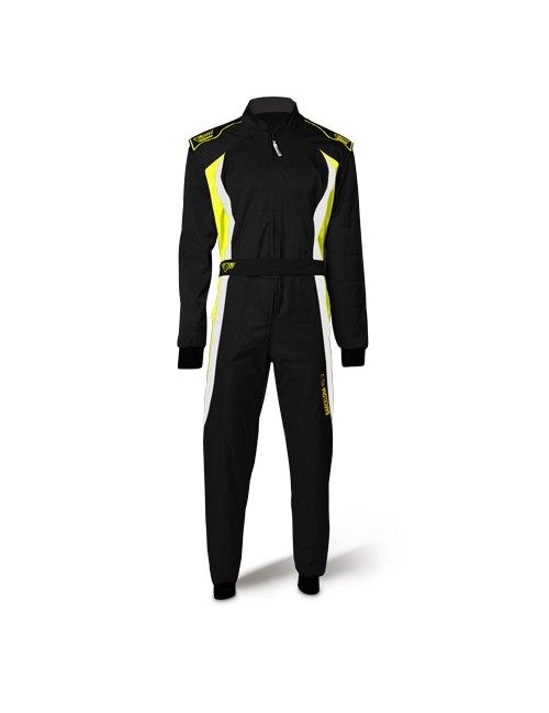 Speed Combinaison BARCELONA RS-3  CIK noir,blanc,neon jaune