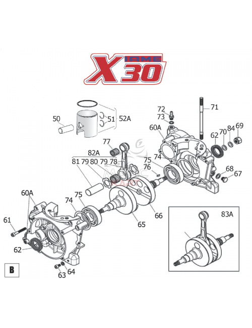 Crankshaft bearing 6206 TNH C4 -Magickart