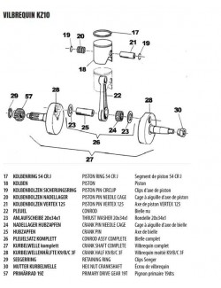 (21) PISTONE PIN Vertex 125