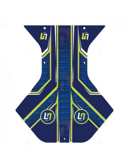 kit-Deco Floor-Otk-Ln-Kart-Lando-Norris, Azul, Amarelo-MagickArt