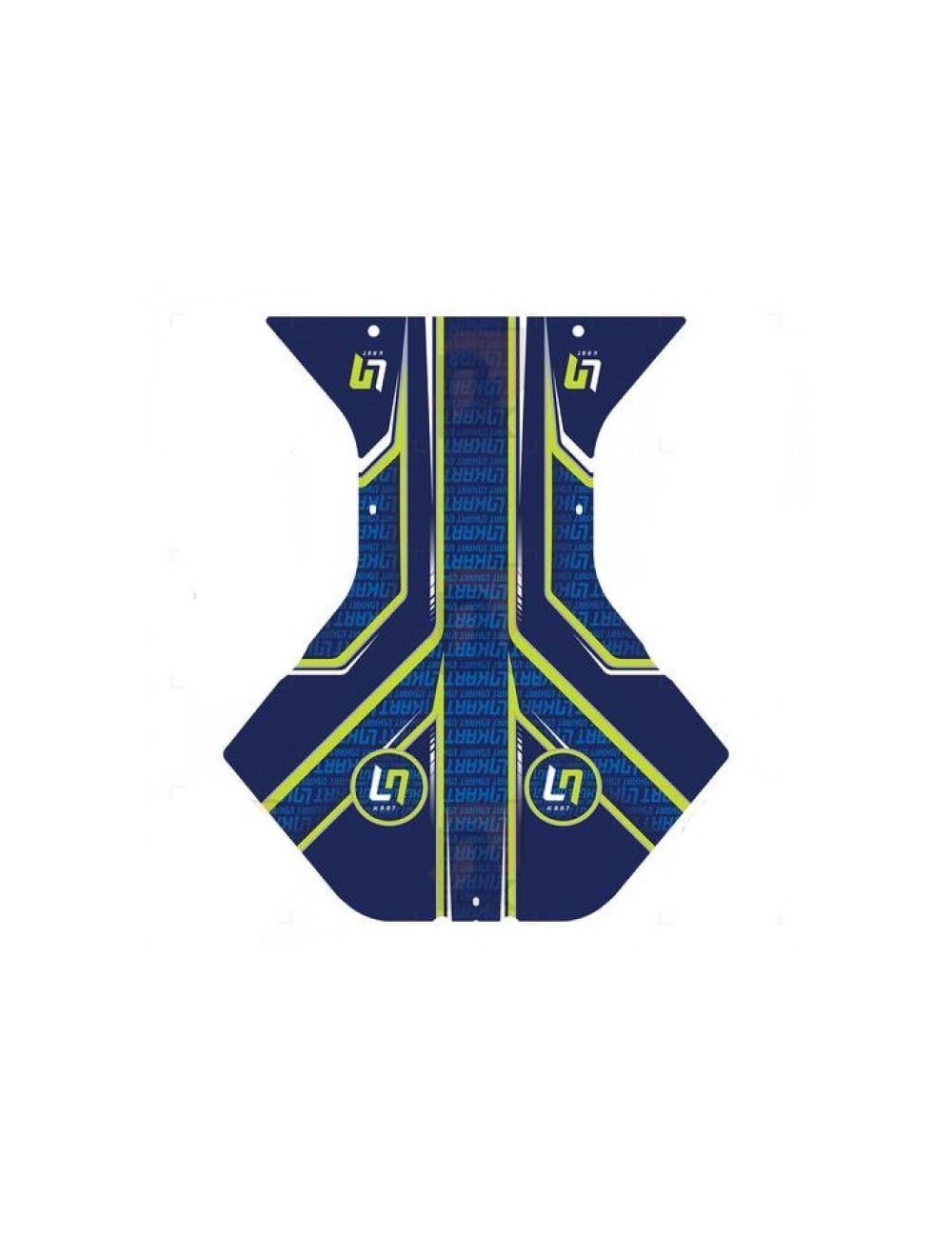 kit-deco Floor-Otk-ln-kart-lando-norris, blau, gelb-magickart
