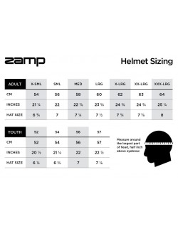 Casco ZAMP RZ-42Y gráfico blanco / azul para conductores jóvenes