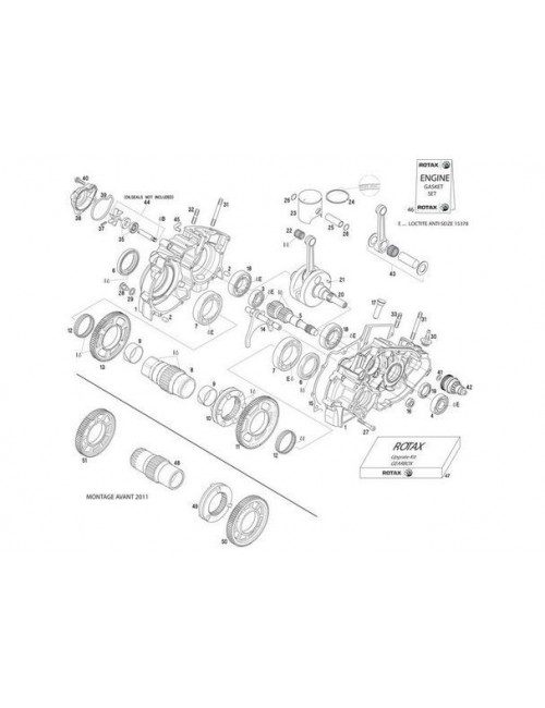 Complete original Rotax Max connecting rod kit - Magickart