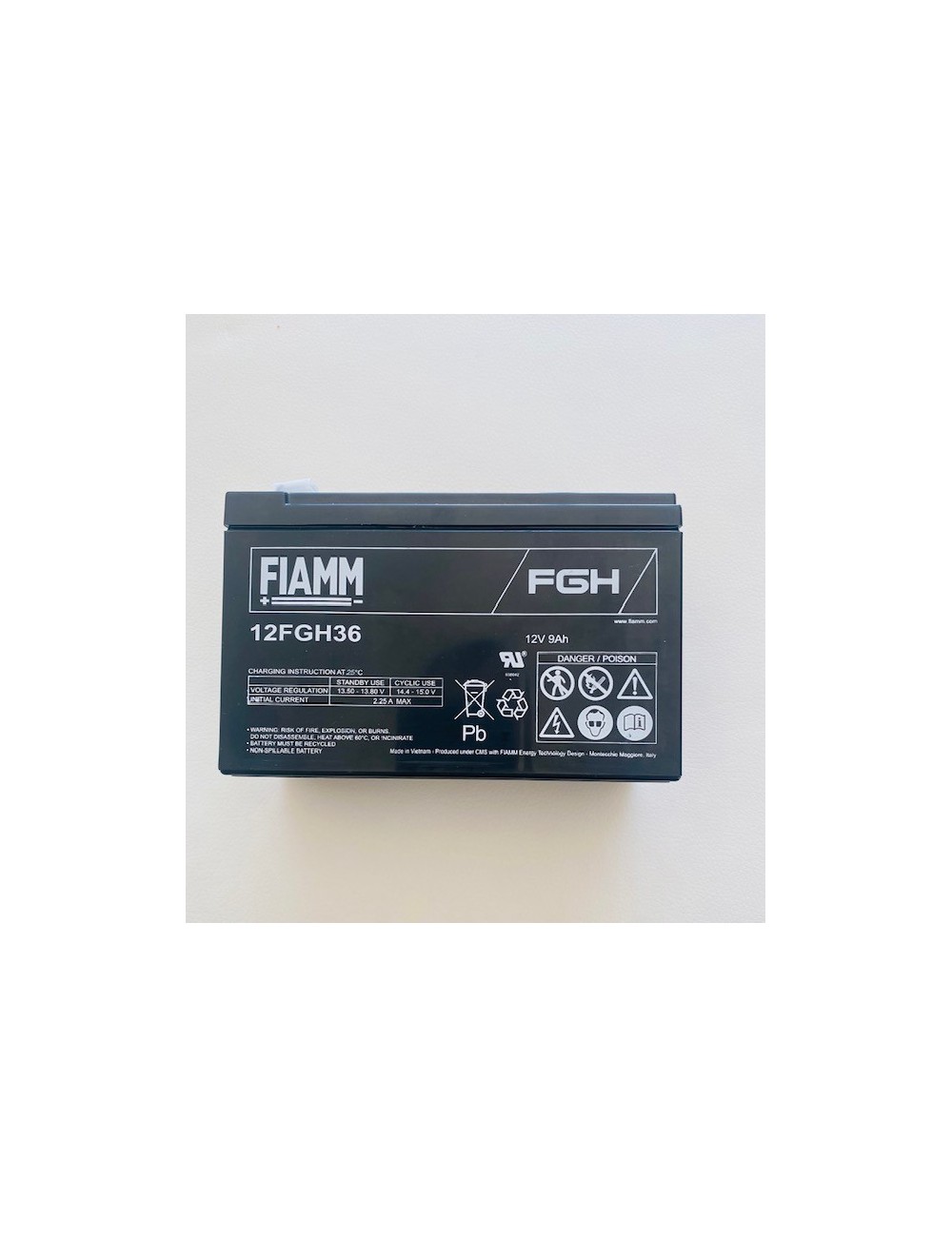 Bateria 12 Volt 9Ah - FIAMM FGHL (para terminal plano) - MAGICKART