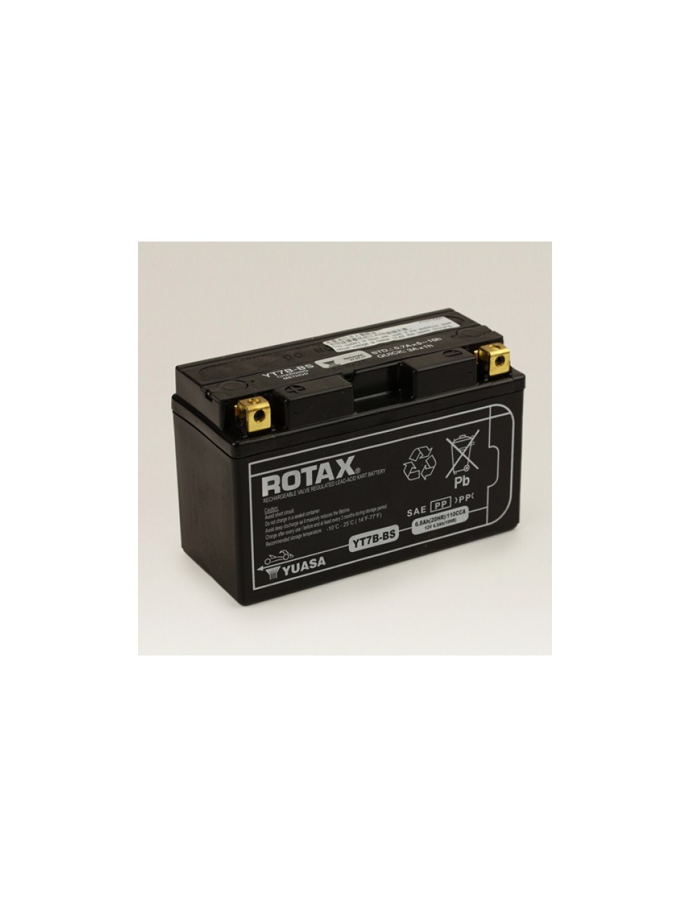 Rotax batterie YUASA 12V-6,5Ah avec pack 