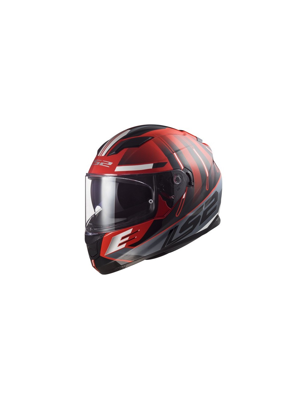 Casque LS2 SHADOW noir/blanc/rouge