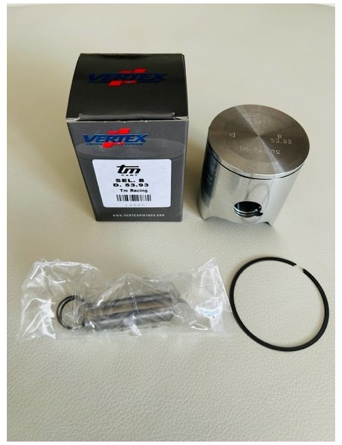 TM Racing piston - SEMI FLAT Vertex Original TM without window - Back view