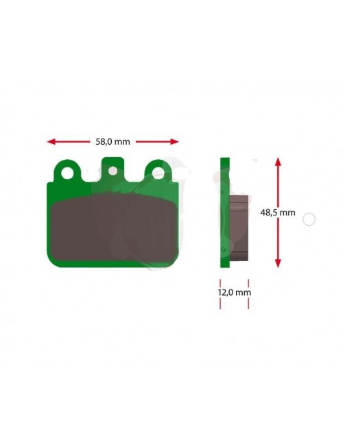 Set pads CRG AR SINTER GREEN-MAGICKART