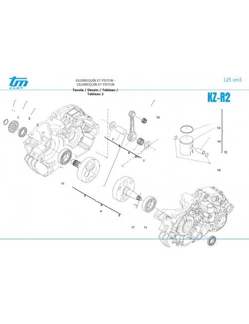 Piston TM Racing KZ10C KZ...