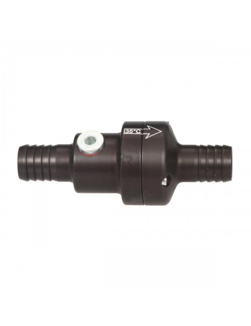 SOUPAPE THERMOSTATIQUE EN ALUMINIUM COMPLETE ANODISEE NOIRE 