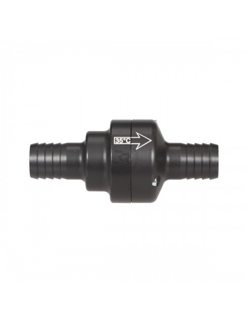 SOUPAPE THERMOSTATIQUE EN ALUMINIUM COMPLETE ANODISEE NOIRE
