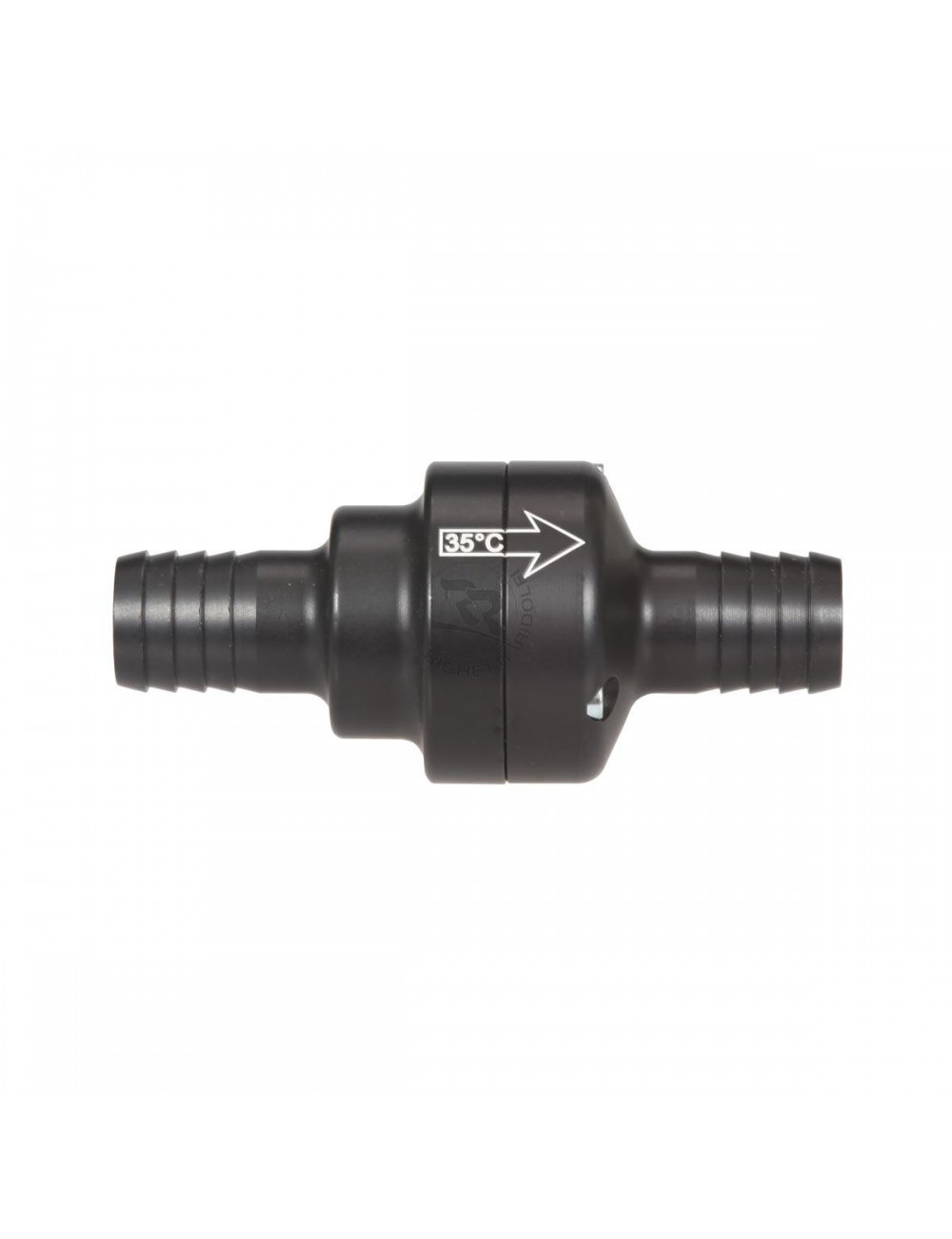 SOUPAPE THERMOSTATIQUE EN ALUMINIUM COMPLETE ANODISEE NOIRE SOUPAPE THERMOSTATIQUE EN ALUMINIUM COMPLETE ANODISEE NOIRE
