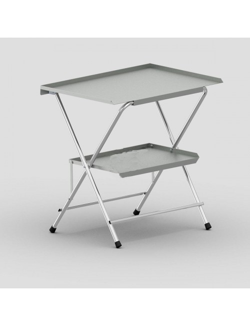 TWO-TIER FOLDING WORK TABLE