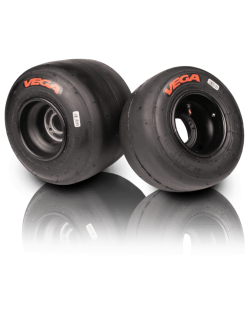 Set of 4 kart tires VEGA SL4 (red) 2024-Magickart