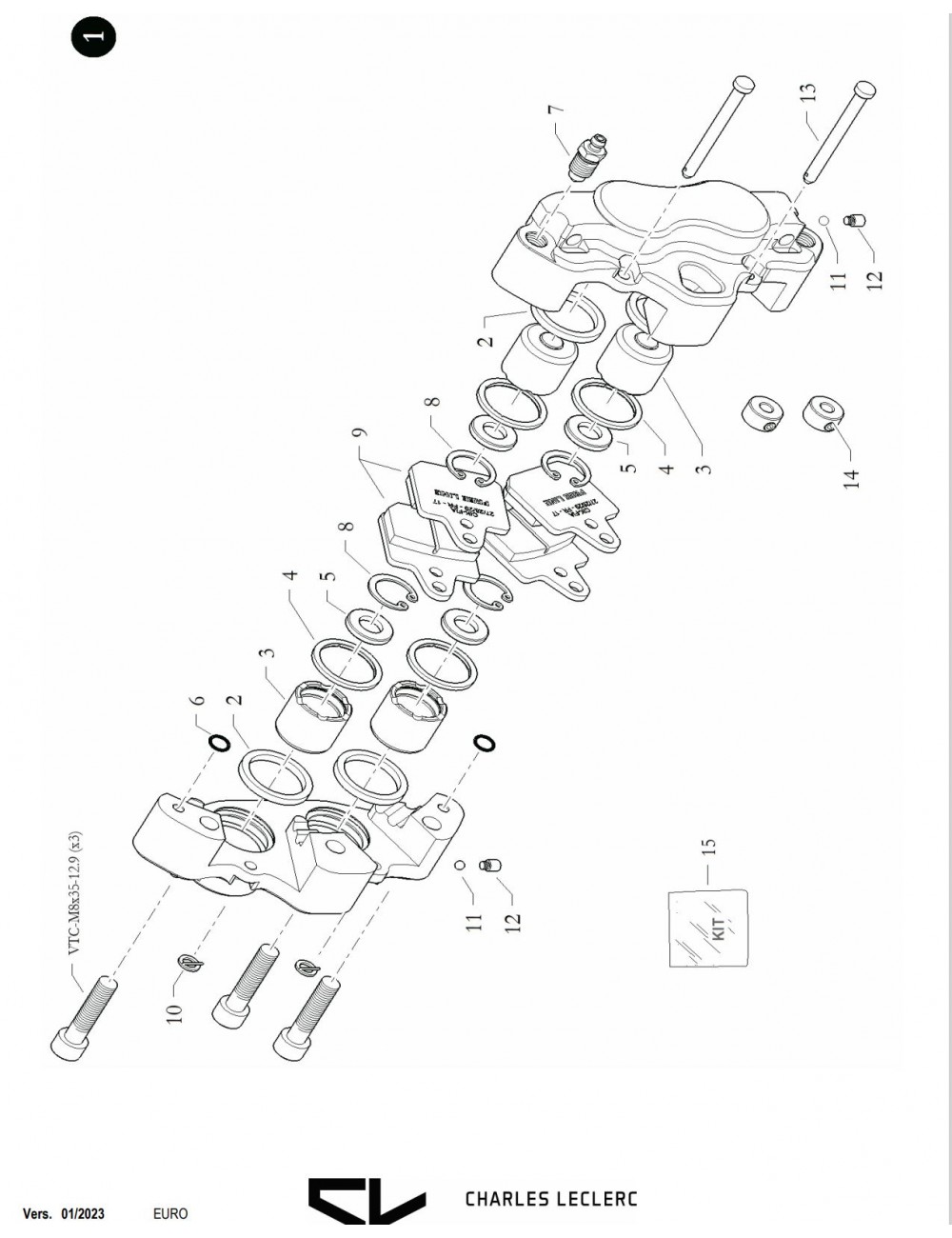 Caliper Piston 25x22 Stainless Steel Birelart - Magickart