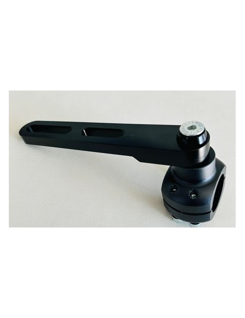 Supporto di scarico Rotax Girevole in alluminio nero 28-30-32mm - MagickArt