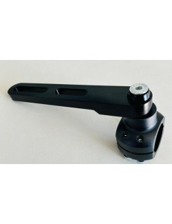 Supporto di scarico Rotax Girevole in alluminio nero 28-30-32mm - MagickArt