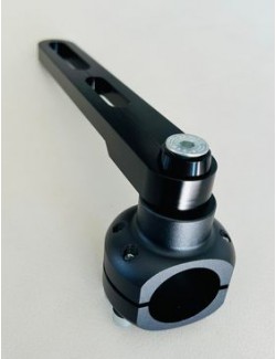 Supporto di scarico Rotax Girevole in alluminio nero 28-30-32mm - MagickArt