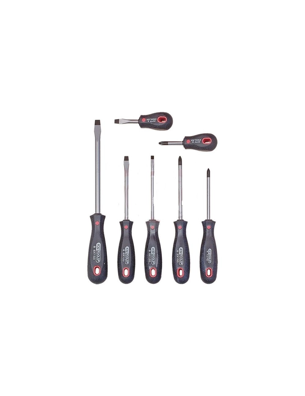 Screwdriver set, 7 pieces