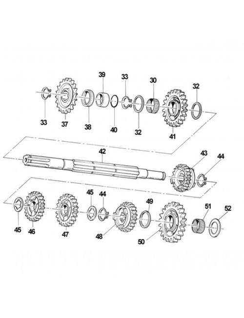 O-ring exit sprocket TMKART R2