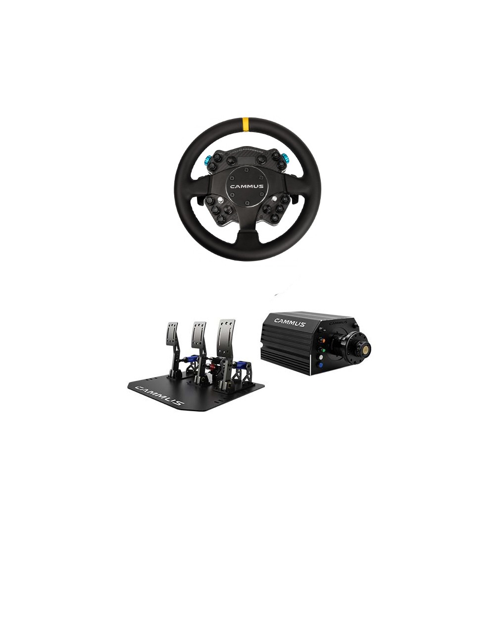 Volante GT2 e pedais CAMMUS DDWB 15NM e LC100-Magickart Volante GT2 e pedais CAMMUS DDWB 15NM e LC100-Magickart