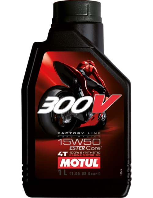 Aceite de competición para carretera Motul 300V Factory Line 15W50