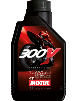 Aceite de competición para carretera Motul 300V Factory Line 15W50