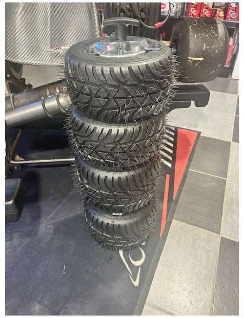 Steel tire support and...
