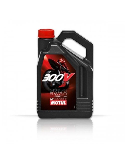 Aceite de competición para carretera Motul 300V Factory Line 5W30 4 l