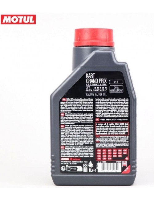 Huile Motul Grand Prix 2T pour Kart Lubrifiant Synthétique Haute Performance Magickart.eu