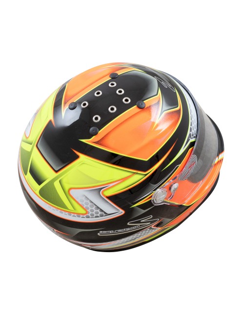 Casco infantil Zamp RZ-42Y CMR Naranja/Amarillo-Magickart