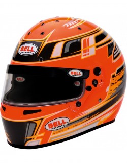 Casco de karting Bell KC7-CMR Campeón Naranja- Magickart