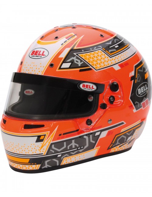 Casque karting Bell RS7 K STAMINA ORANGE-MAGICKART