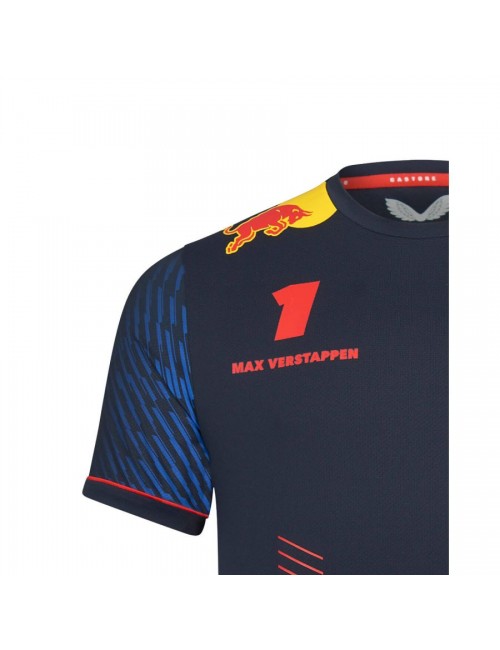 T-shirt Castore Replica Max Verstappen Bleu pour hommee-magickart