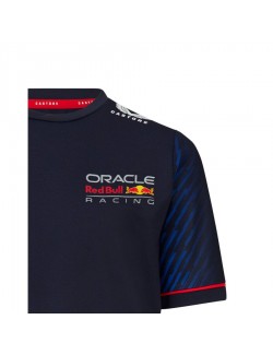 Red Bull Castore T-shirt Réplica Max Verstappen Azul para Criança-MagickArt