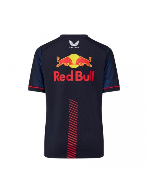 T-shirt Red Bull Castore Replica Max Verstappen Bleu pour enfant-MAGICKART