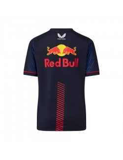 Red Bull Castore T-shirt Réplica Max Verstappen Azul para Criança-MagickArt
