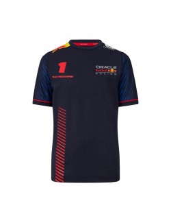 Red Bull Castore T-shirt Réplica Max Verstappen Azul para Criança-MagickArt