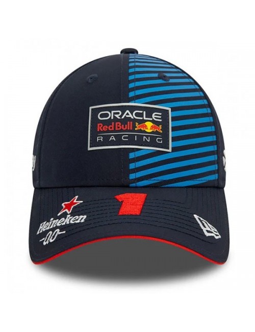 Boné Snapback 9FORTY New Era Red Bull Fórmula 1 Max Verstappen 1 Azul Homem Tamanho Único