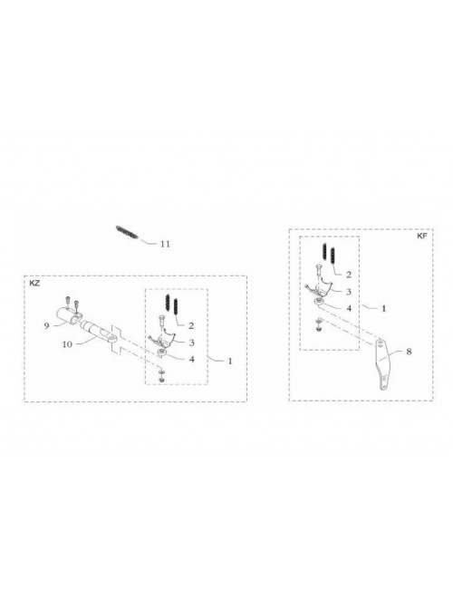 Supporto per silenziatore in alluminio L140 Birel Art-magickart