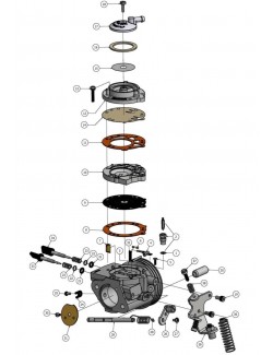 Membrana del carburatore nero Tilchotson iame x30 Gazelle KA100 | Magickart.eu