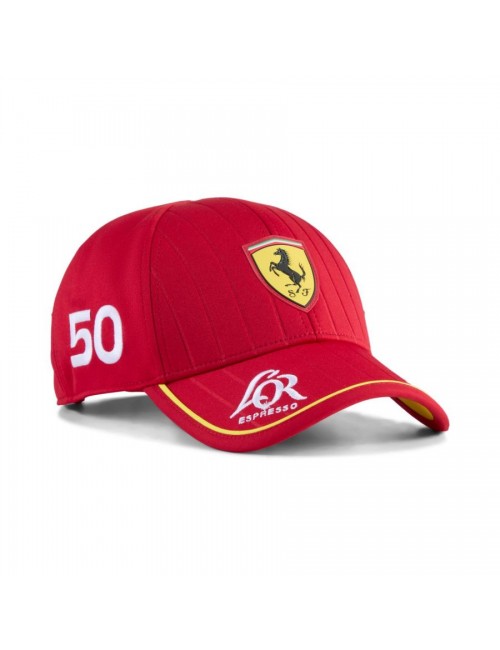 Casquette Ferrari WEC Team LMH Dark Cherry-MAGICKART