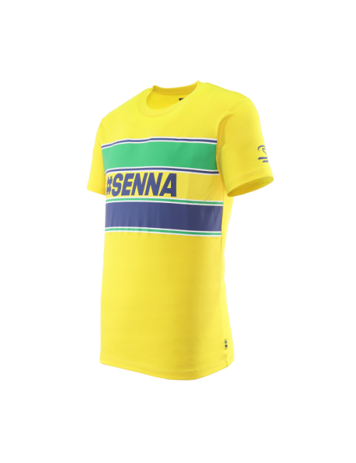 Camiseta de algodón de Senna - Amarillo de hombres -magickart