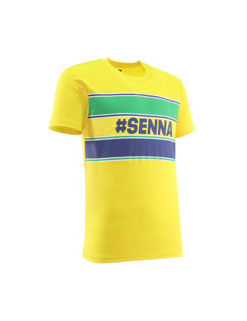 Camiseta de algodón de Senna - Amarillo de hombres -magickart