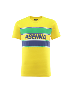Camiseta de algodón de Senna - Amarillo de hombres -magickart