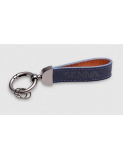 Leather and metal keyring Ayrton Senna-magickart