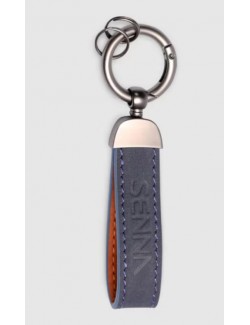 Leather and metal keyring Ayrton Senna-magickart