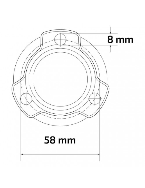 Μπροστινή συσκευασία 25mm x 75mm μαύρο