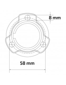 Pack avant  25mm x 75mm noir  -Magickart