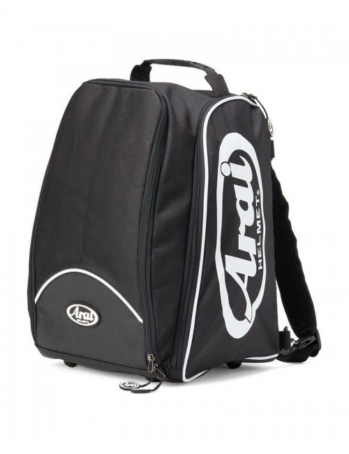 Sac à casque et Hans Arai